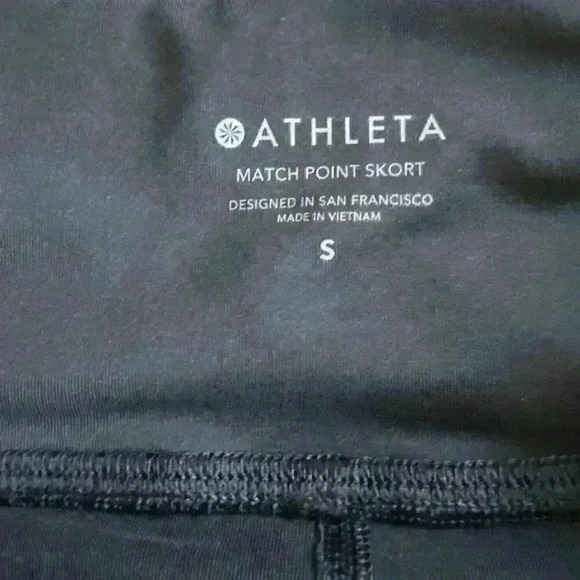 NWOT Women’s Athleta Black Camo Match Point Tennis Golf Skort Size Small - Picture 3 of 5